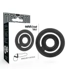 Addicted Toys Potenz Dual Silicone Support Ring Set Black 42/20mm — Photo 1