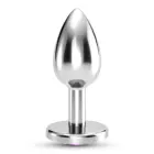 Bijou analinis kištukas su brangakmeniu – 6 cm – Rožinis — Nuotrauka 3