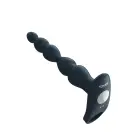 Elixer vibruojantis dvigubos penetracijos dildo su karoliukais – 18 cm (7″) – Mėlynas — Nuotrauka 4