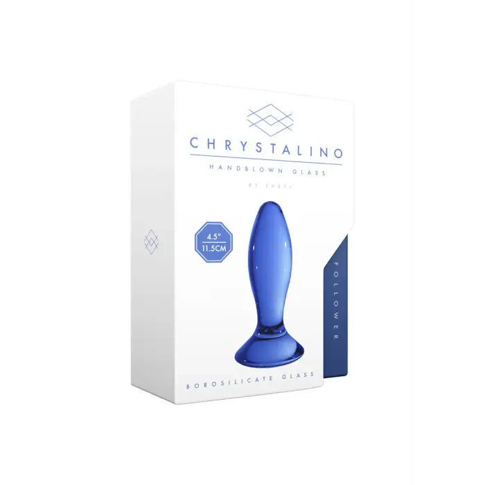 Follower - stikla anālais spraudnis – Blue Foto 3