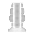 No.51 - Didelis tuščiaviduris tunelinis analinis kištukas – 12.7 cm (5″) – Skaidrus – Clear Photo