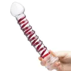 Glas Mr. Swirly stikla dildo – 25.5 cm (10″) – caurspīdīgs — Foto 4