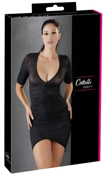 Cottelli Collection мини-платье – чёрное – XL