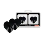 Coquette Chic Desire mustad südamekujulised korduvkasutatavad metallist nibukatted — Foto 1