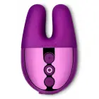 Le Wand Double Vibe – компактный интимный прибор с двойным мотором – вишнёвый — Фото 4