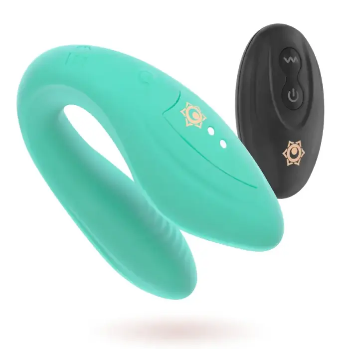 Двойной вибратор Rithual Kama Aqua – 9 см (3.5″) – синий