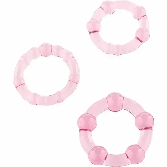 Seven Creations Pink Silicone Support Rings Set of 3