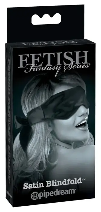 Sportsheets Satin Eye Mask Black – Soft Adjustable Blindfold