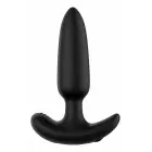 FORTO Pointed Vibrating Plug – анальная пробка – силикон – чёрный – 10 режимов — Фото 2