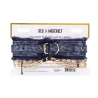 Sportsheets Cougar Blue Collar & Leash Set with Faux Fur Lining, Adjustable — Foto 7