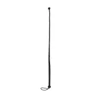 Dirbtinės odos botagas su mazgo detale – juodas – 122 cm — Nuotrauka 1