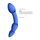 Superior klaasist dildo – 20 cm (8″) – sinine — Foto 6