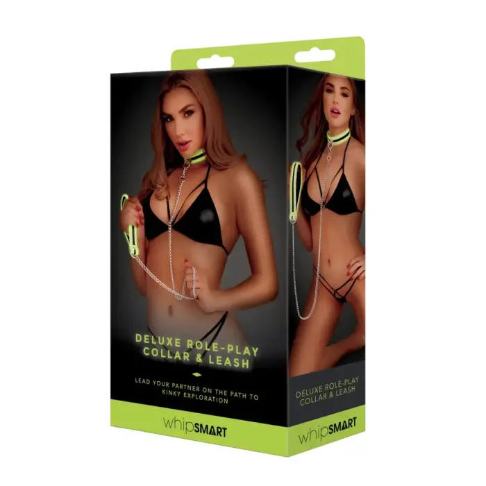 Whipsmart reguleeritav kaelarihm ja rihmakomplekt, pimedas helendav – Whipsmart Glow in the Dark