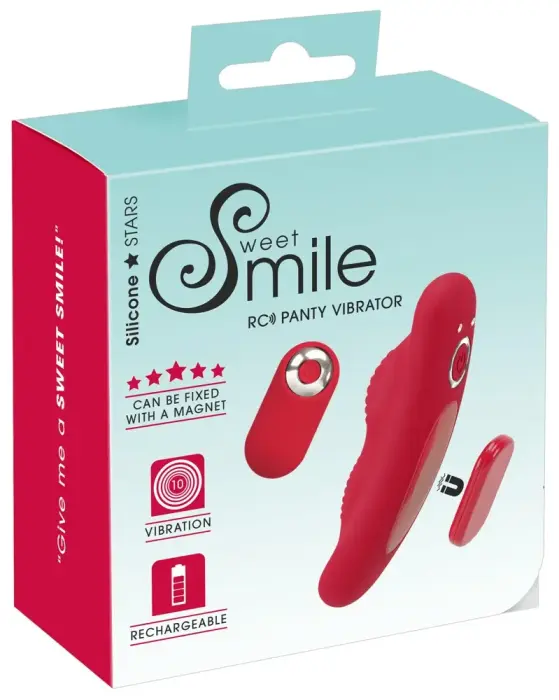 Sweet Smile перезаряжаемый трусиковый вибратор – 9.7 cm (3.8″) – розовый