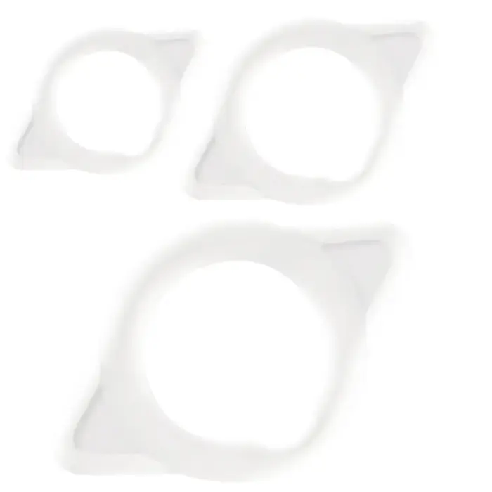 JOYDIVISION MAXIMUS Anatomical Support Ring Set XS/S/M, Flexible Silicone – Clear