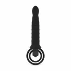 Men Only вибрирующее интимное устройство с двумя кольцами и пулевым вибратором – черный — Фото 4