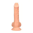 Reālistisks dildo ar sēkliniekiem – 17 cm (7″) – miesas krāsa — Foto 3