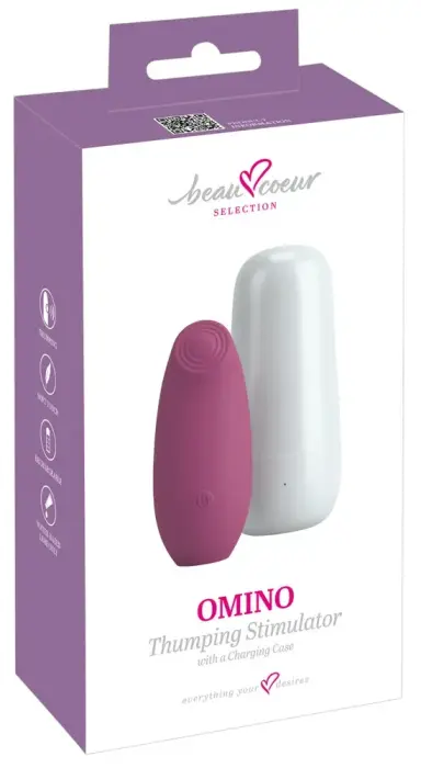 beau cœur Omino pulsuojantis stimuliatorius – 10.1 cm (4″) – rožinis
