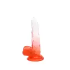 Kiotos Cox Colorful Dildo with Suction Cup – 17.5 cm (7″) – Clear/Red — Photo 3