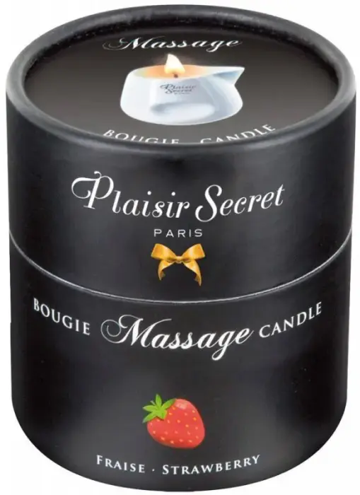 Plaisir Secret клубничная массажная свеча – 80 мл