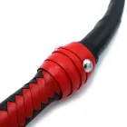Melnas mākslīgās ādas Sultan pātaga – 76 cm — Foto 4