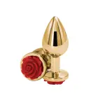 Rose Anal Plug – M – Red — Photo 1