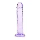 Taisns reālistisks dildo ar piesūcekni – 15.5 cm (6.1″) – Violets — Foto 7
