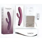 SVAKOM Avery triušio vibratorius su stūmimo funkcija – 18.6 cm (7.3″) – violetinis — Nuotrauka 9