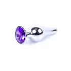 Plug-Jewellery Silver anālais spraudnis – 9.5 cm (3.7″) – Violets — Foto 7