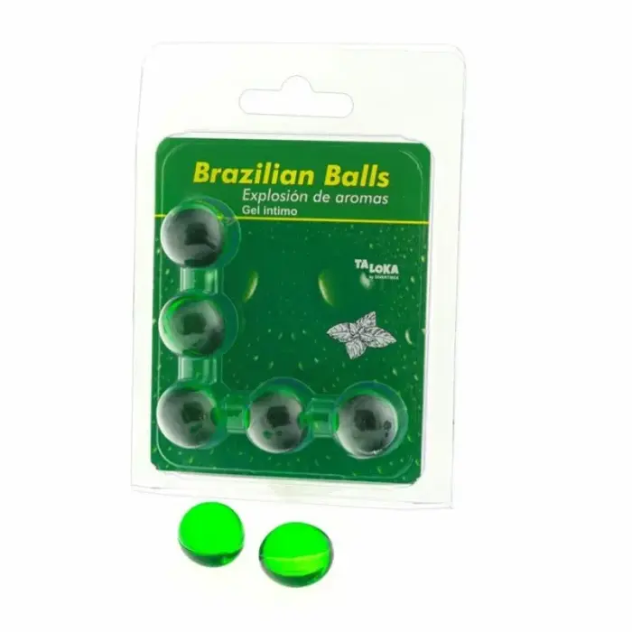 Taloka Brazilian Balls piparmētru aromāta intīmā gela kapsulas – 5 gab.