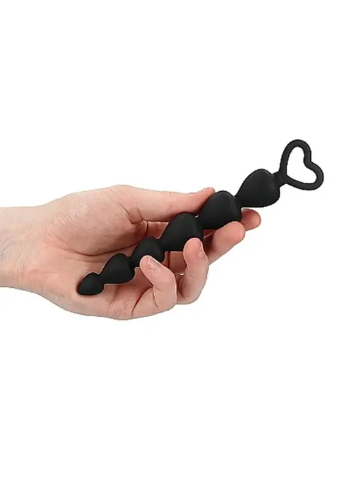 Silicone Anal Beads – 17.5 cm – Black Photo
