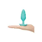 Bump Texture вибрирующая анальная пробка – 7 cm (2.75″) – Mint — Фото 3