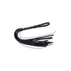 Sportsheets Velvet Noir Chain Flogger – флоггер из искусственной кожи и цепочек с гематитом – 43 см — Фото 3