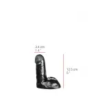 515 line Realistlik dildo – 13 cm (5″) – Must — Foto 3