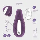 Pleasuriser uzlādējams C-formas pāru vibrators ar tālvadību – violets — Foto 5