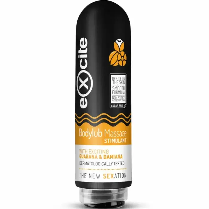 EXCITE Bodylub stimuleeriv massaažigeel Guarana & Damiana – 200 ml