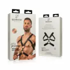 Rocco regulējama mākslīgās ādas BDSM siksna – melna — Foto 2