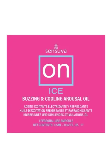 Sensuva ON Ice Arousal Oil – одноразовая ампула – охлаждающая растительная формула