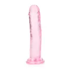 Sirge realistlik dildo iminapaga – 15.5 cm (6.1″) – Läbipaistev — Foto 3