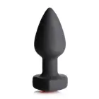 Red Heart Gem Butt Plug with Remote Control – 7.5 cm (3″) — Photo 3