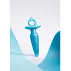 B-Vibe Sleek Plug – 18 cm – Tirkīza – Blue Foto 8