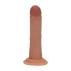 Vive REA218 – dual-density curved vibrating dildo with suction cup – tan – 15.5 cm — Photo 3