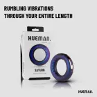 Hueman Saturn Vibrating Silicone Ring Intimate System – Black — Photo 5
