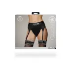 Vibreeriv strap-on aluspüksid reguleeritavate sukahoidjatega – XS/S – must — Foto 2