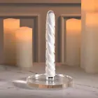 Playboy In A Twist Glass Vibrator – 17.5 cm (6.9″) — Photo 2