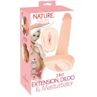 Nature Skin 3in1 reālistisks dildo – 31 cm (12.2″) – Miesas krāsa — Foto 1