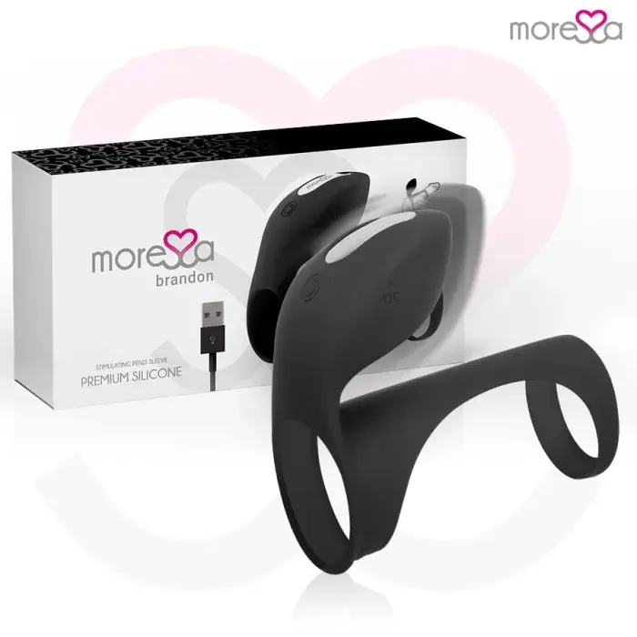 Moressa Brandon Silicone Vibrating Intimate Ring with Cover
