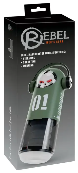 Rebel Skull Masturbator 3F – Red