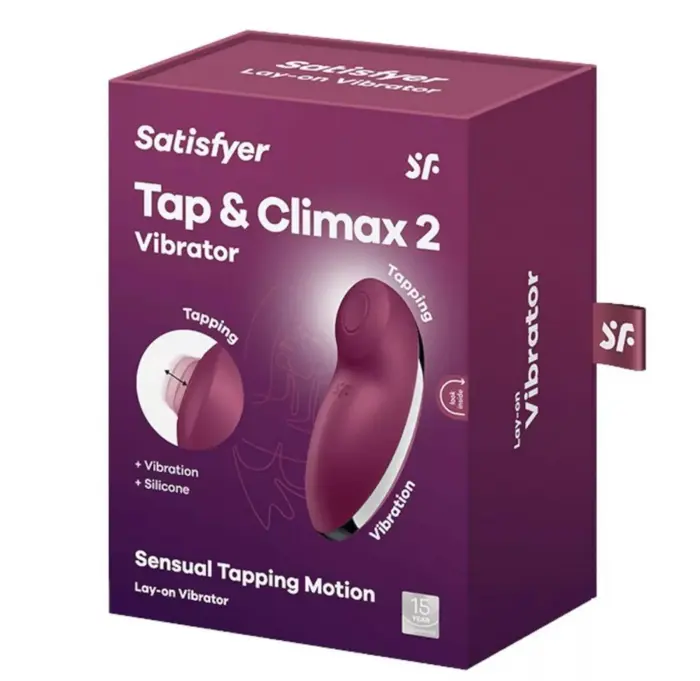 Satisfyer Tap & Climax 2 носимый вибратор – красный