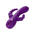 Long Beach Bootylicious trīskāršās darbības vibrators – violets — Foto 2